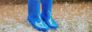 Rubber Boots in Rain
