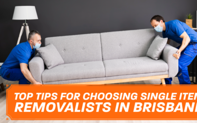 Top Tips for Choosing Single Item Removalists in Brisbane